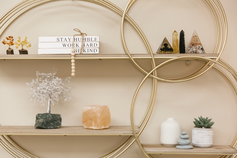 decorative shelves at your path to empowerment a women's therapy office in bergen county nj
